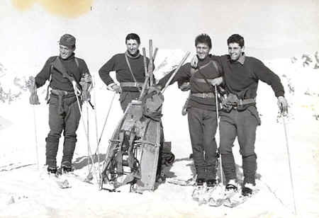 Mont Miravidi 1964 - Lupi Fretti, Tomasoni, Matteud, Previtali.jpg (68358 byte)